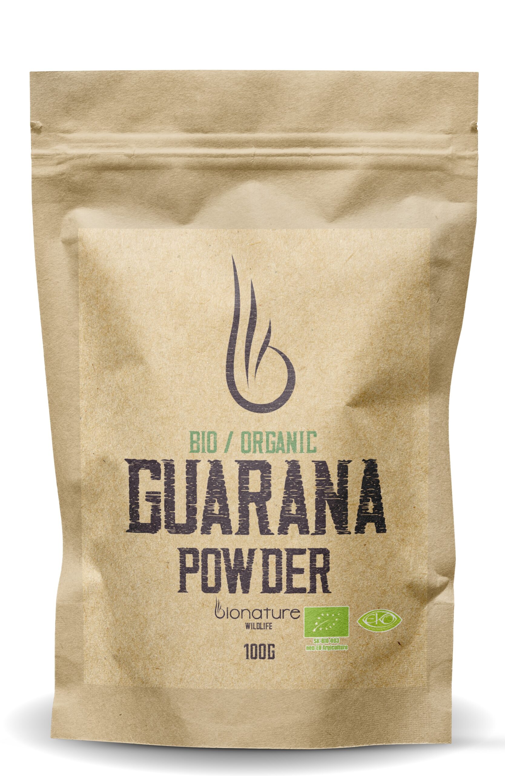 Bio Organic Guarana prášok - BioNature 100g 1 Bio Organic Guarana prášok - BioNature 100g